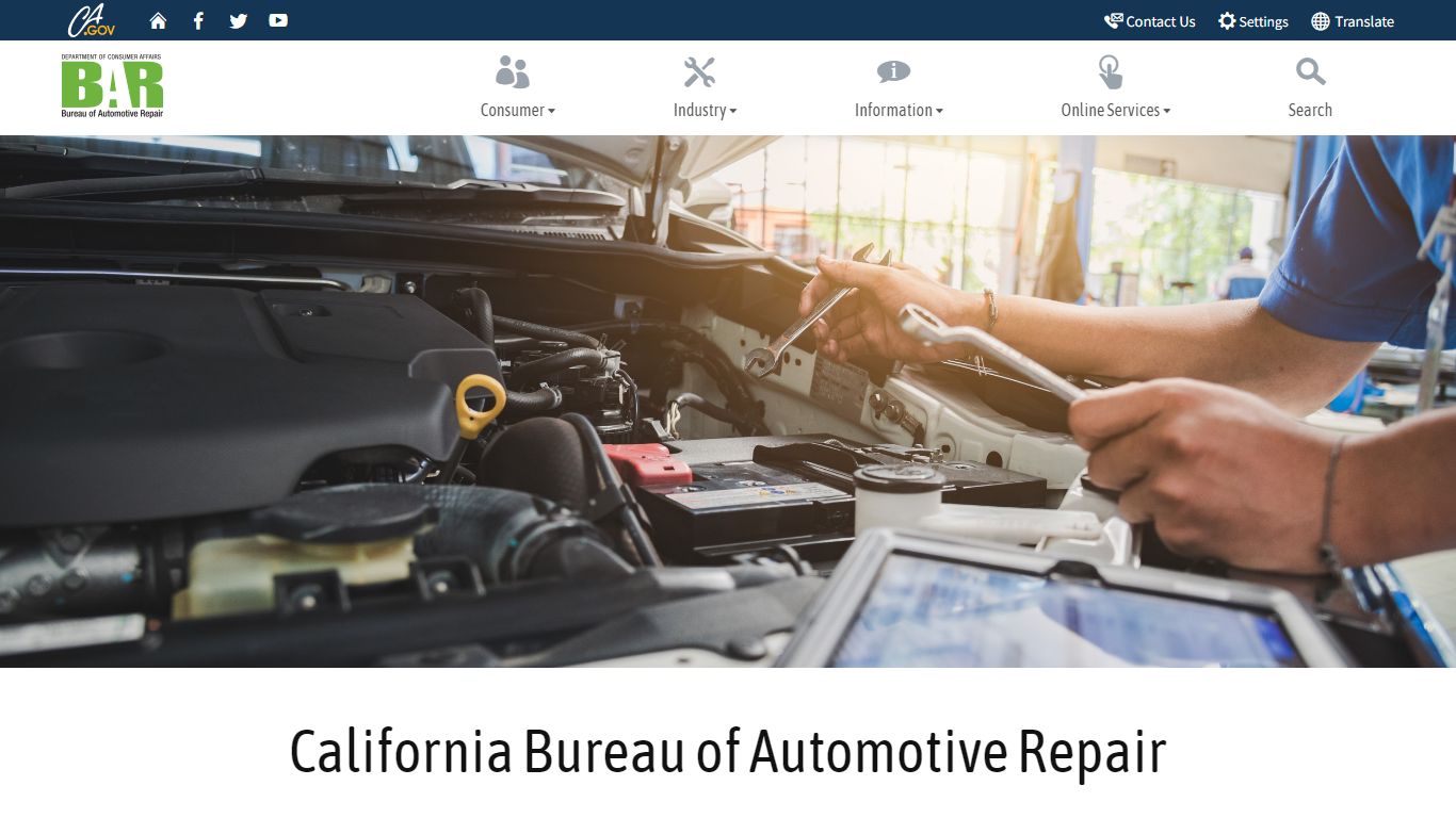 Home page - Bureau of Automotive Repair