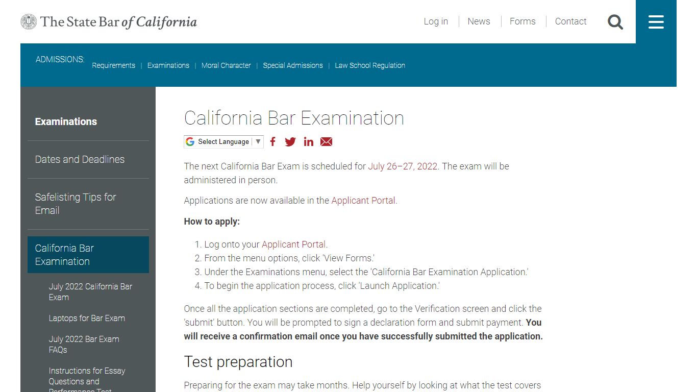 California Bar Examination